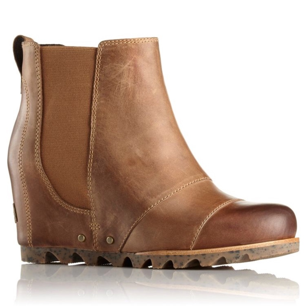 Sorel Lea Wedge in Elk/Curry